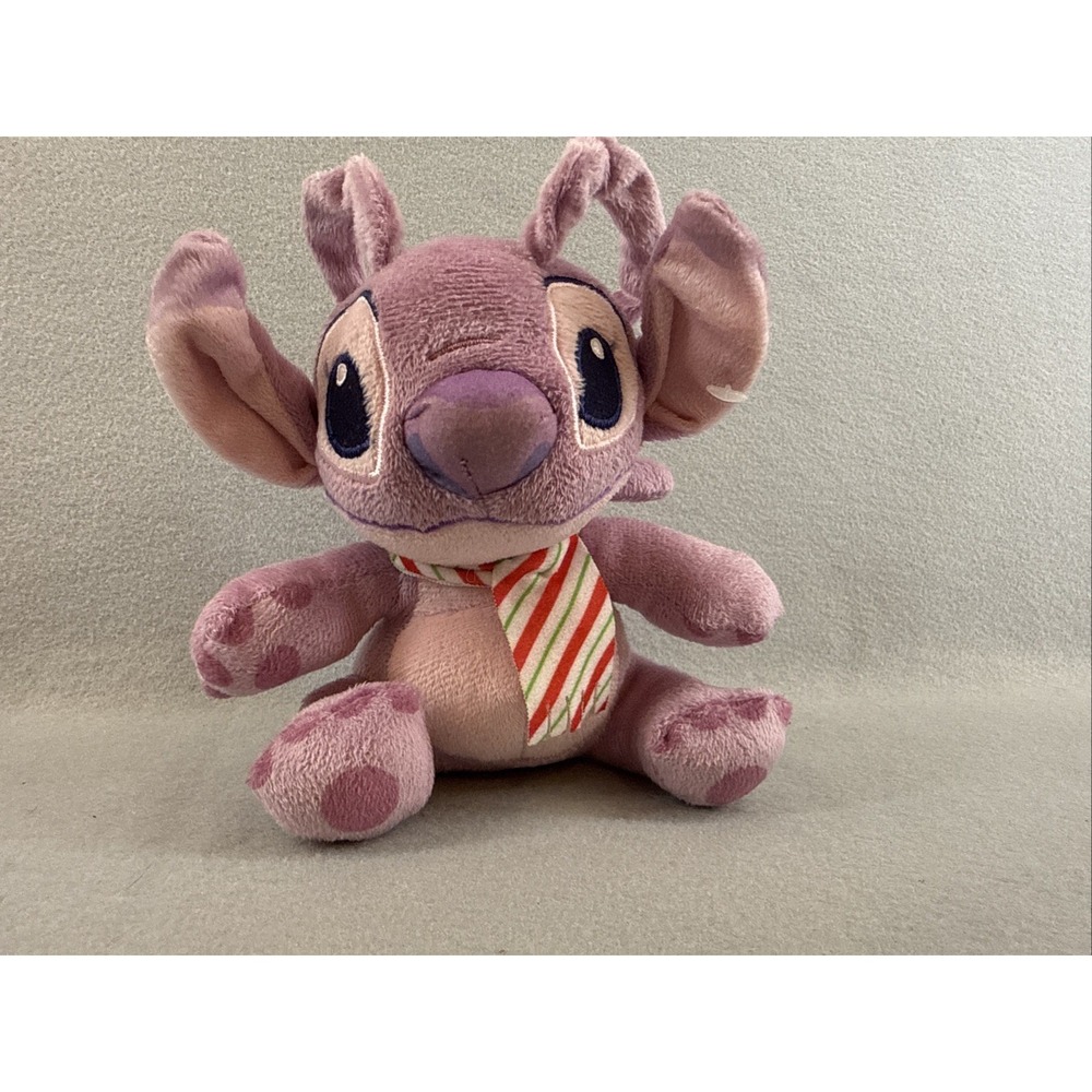 Disney Lilo &‎ Stitch Angel Christmas 6" Purple Plush Stuffed Animal 2024